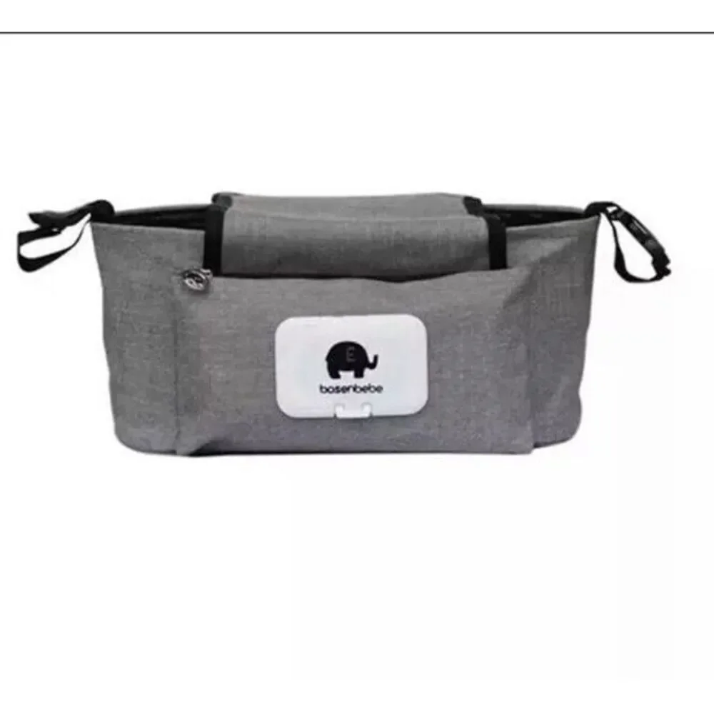 Bosenbebe Baby Stroller Organizer Bag Adjustable Outdoor‎ Travel Gray One Size